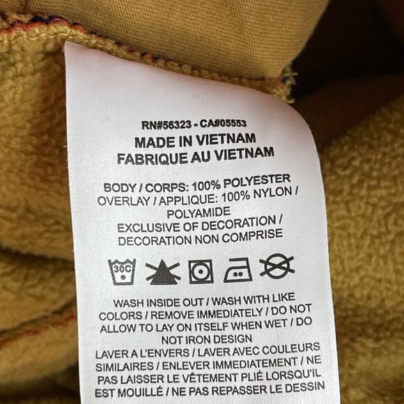 Nike Sportswear Polar Fleece Jogger Sweatpants Bronze Navy Orange SZ Small - Picture 9 of 11